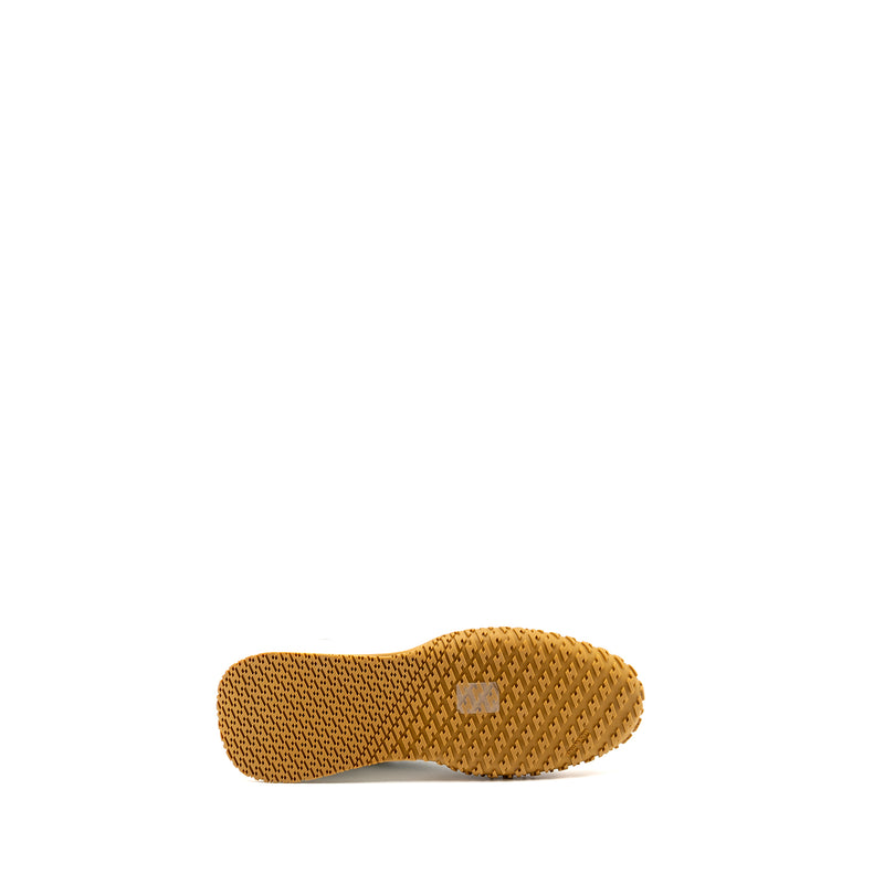Hermes Size 43 Jet Sneaker Nappa/Suede Goatskin Blanc