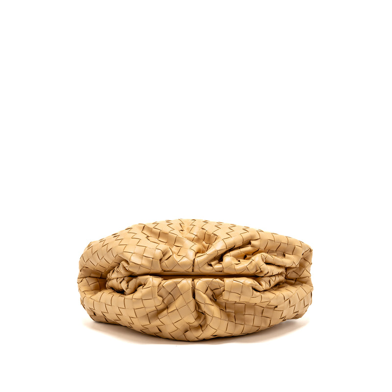 Bottega Veneta Pouch Intrecciato Leather Beige GHW