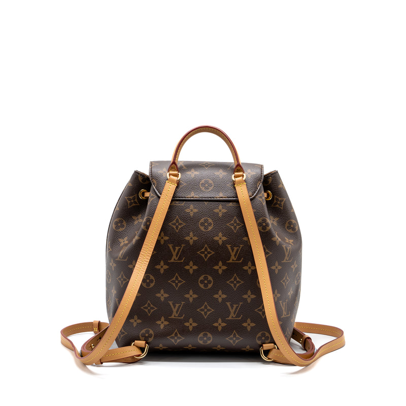 Louis Vuitton Montsouris NM Backpack Monogram Canvas with Leather Bb Brown