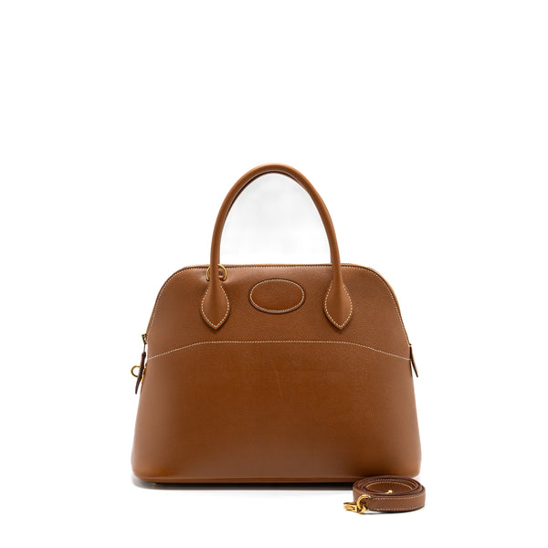Hermes Bolide 31 Epsom Gold GHW Stamp Circle Z