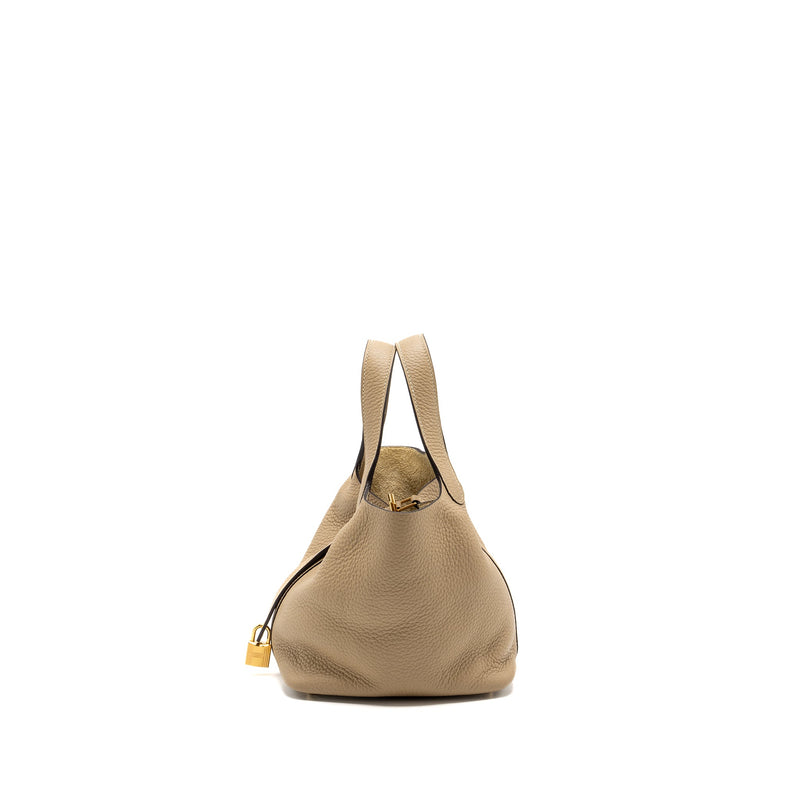 Hermes picotin 18 lock bag clemence trench GHW stamp U