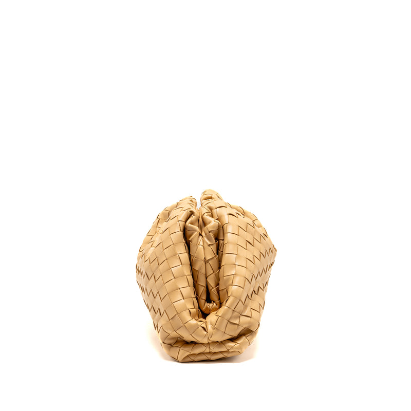 Bottega Veneta Pouch Intrecciato Leather Beige GHW