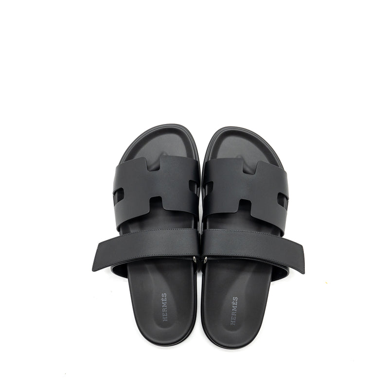 Hermes Size 42 Homme Chypre Sandals Black