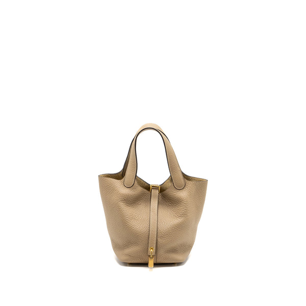 Hermes picotin 18 lock bag clemence trench GHW stamp U