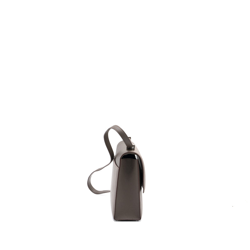 Hermes verrou 21 epsom gris etain SHW stamp X