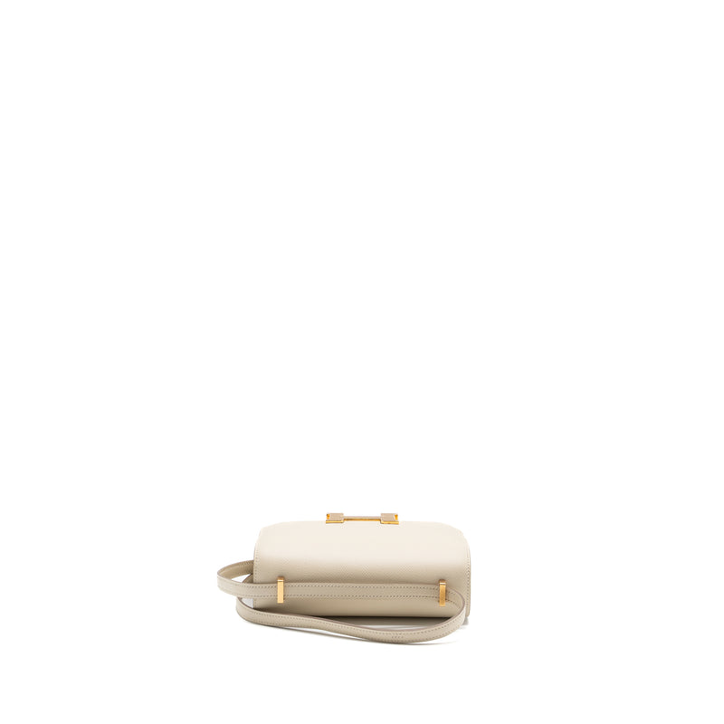 Hermes mini constance epsom craie GHW stamp D