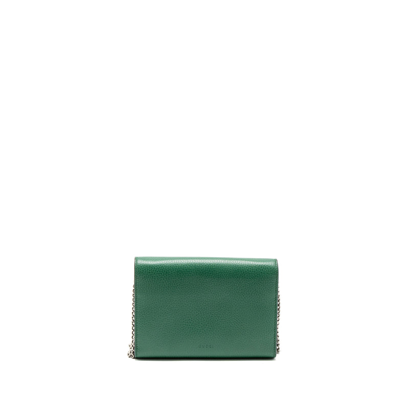 Gucci Dionysus Wallet On Chain Calfskin Green Multicolour Hardware