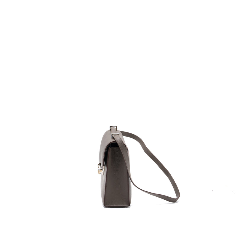 Hermes verrou 21 epsom gris etain SHW stamp X