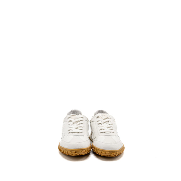 Hermes Size 43 Jet Sneaker Nappa/Suede Goatskin Blanc