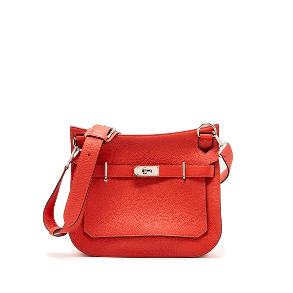 Hermes Jypsiere 31 Clemence Red SHW Stamp T