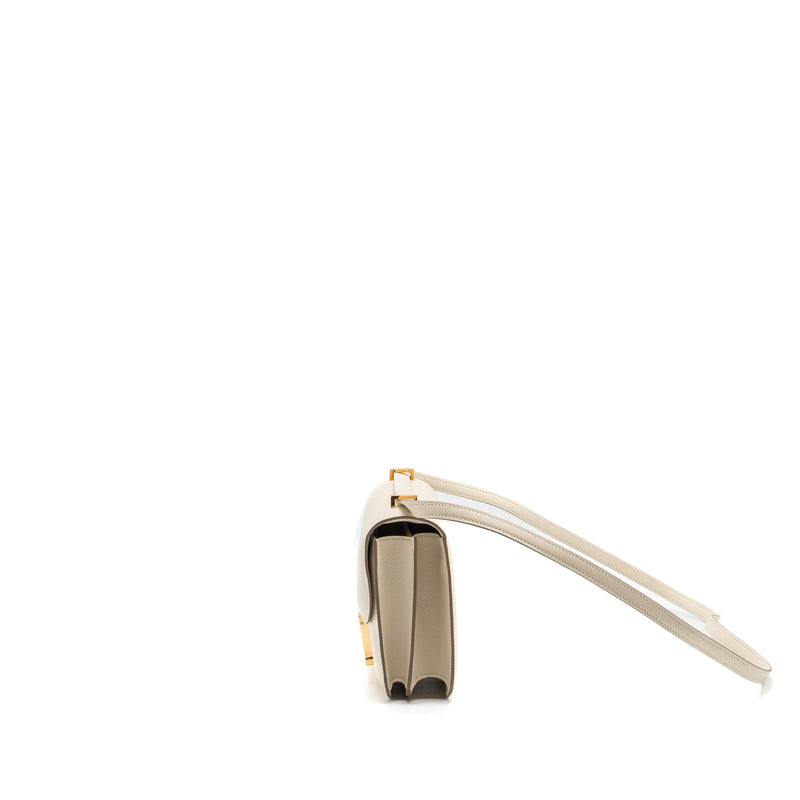 Hermes mini constance epsom craie GHW stamp D