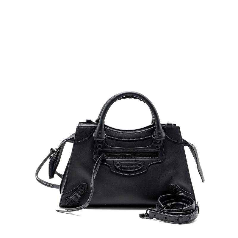 Balenciaga Neo Classic Small Handbag Calfskin Black black/ruthenium hardware