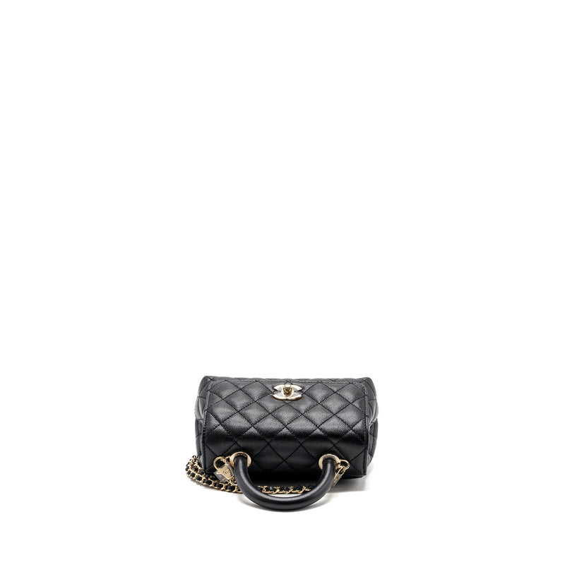Chanel Coco Handle Extra  Mini Caviar Black LGHW(Microchip)