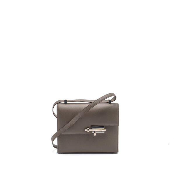 Hermes verrou 21 epsom gris etain SHW stamp X