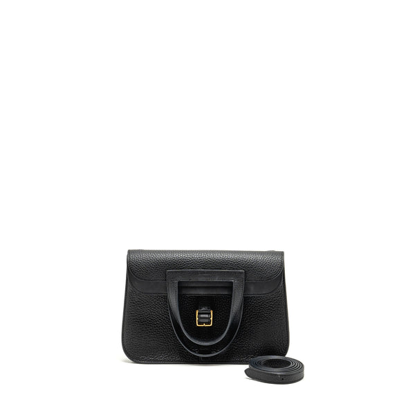 Hermes Halzan 25 Clemence Black GHW Stamp B
