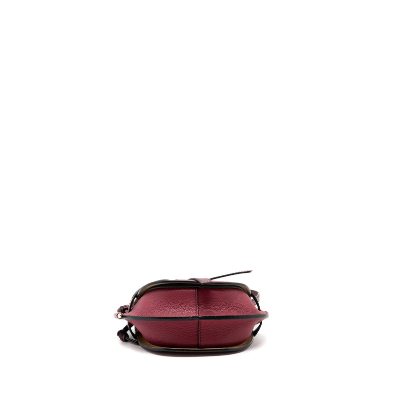 Loewe mini gate bag calfskin multicolor raspberry GHW