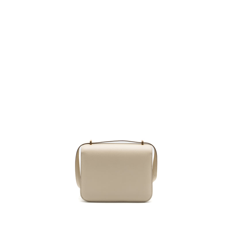 Hermes mini constance epsom craie GHW stamp D