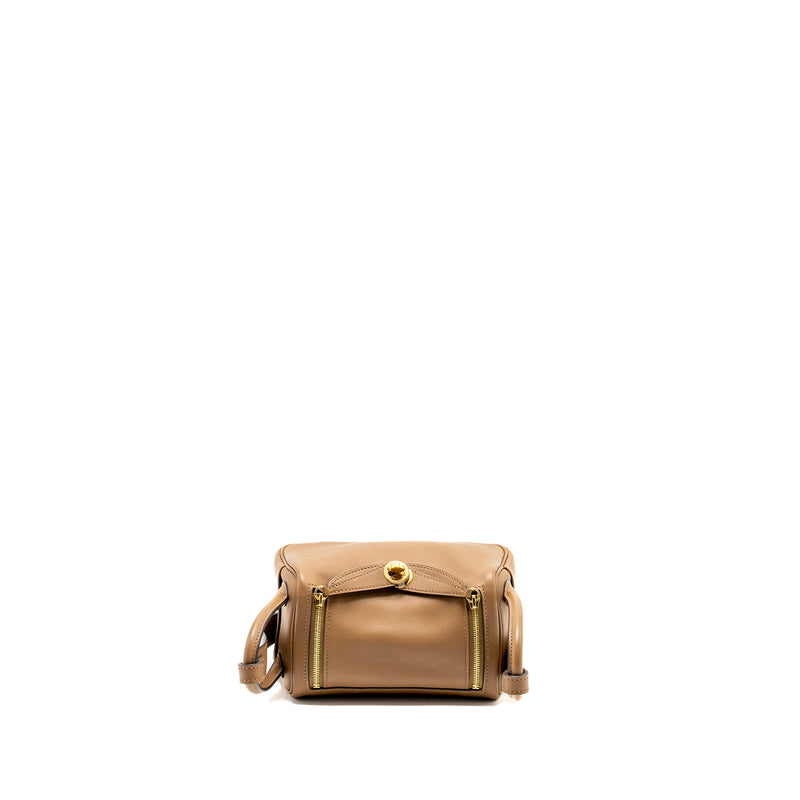 Hermes Mini Lindy Swift Alezan/Biscuit GHW Stamp Z