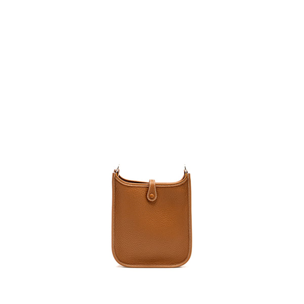 Hermes mini Evelyne Clemence Gold SHW stamp B