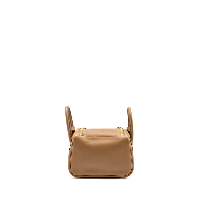 Hermes Mini Lindy Swift Alezan/Biscuit GHW Stamp Z