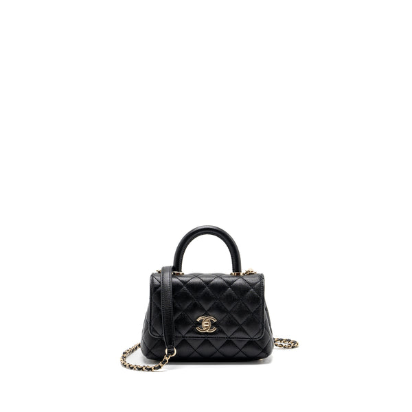 Chanel Coco Handle Extra Mini Caviar Black LGHW(Microchip)
