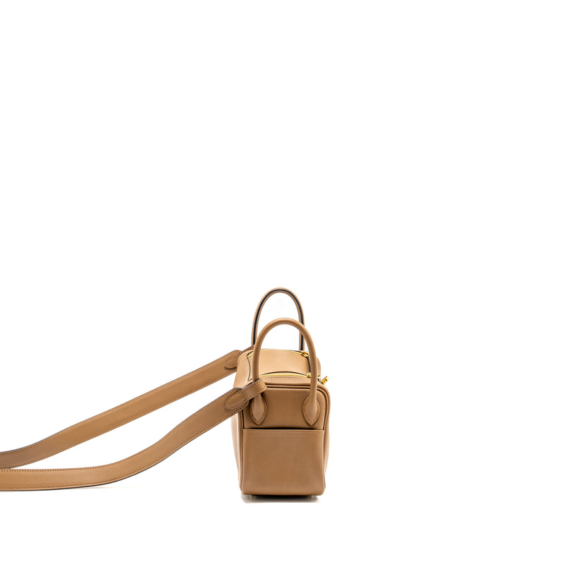 Hermes Mini Lindy Swift Alezan/Biscuit GHW Stamp Z