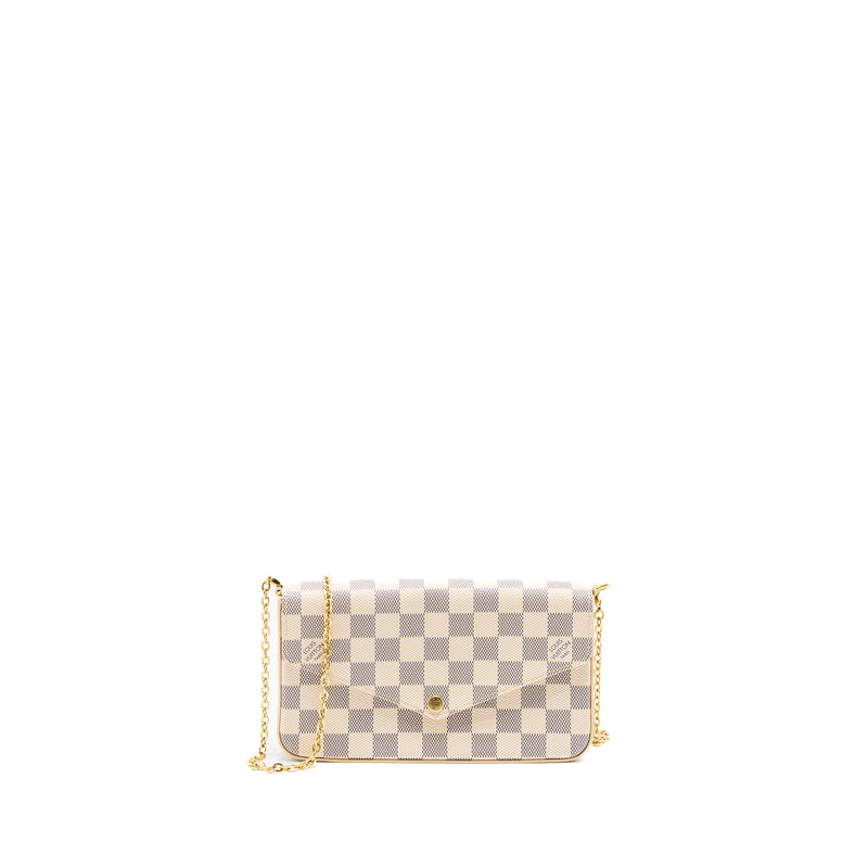 Louis Vuitton Felicie Pochette Damier Azur Canvas GHW