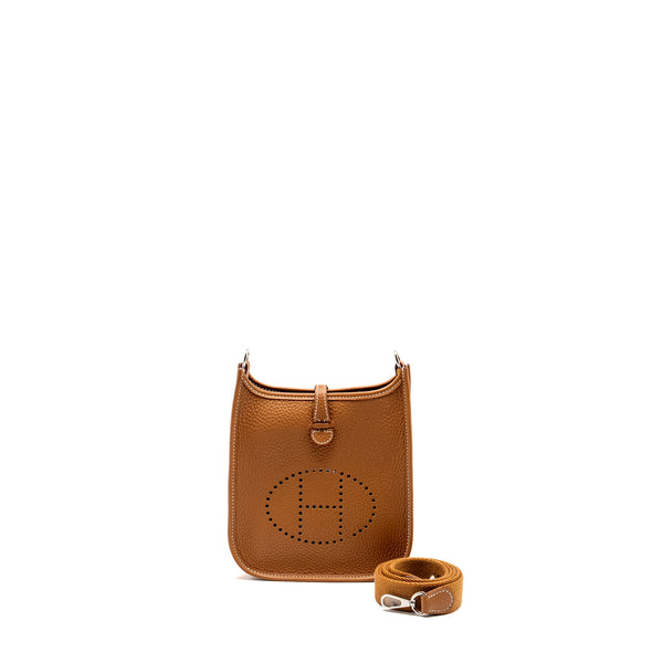 Hermes mini Evelyne Clemence Gold SHW stamp B