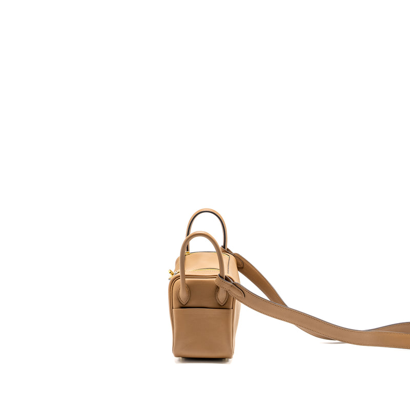 Hermes Mini Lindy Swift Alezan/Biscuit GHW Stamp Z