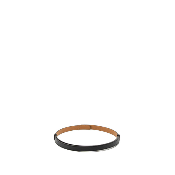 Hermes Kelly Belt Epsom Black GHW Stamp Z