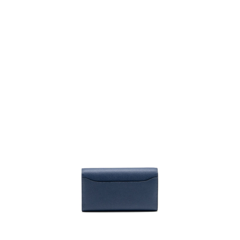 Hermes Constance to go Epsom Bleu Navy SHW Stamp B