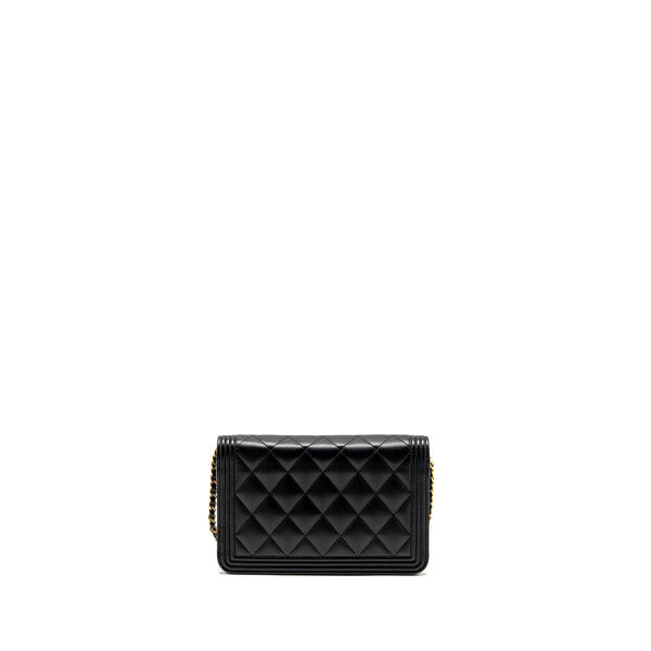 Chanel Boy Wallet On Chain Caviar Black GHW