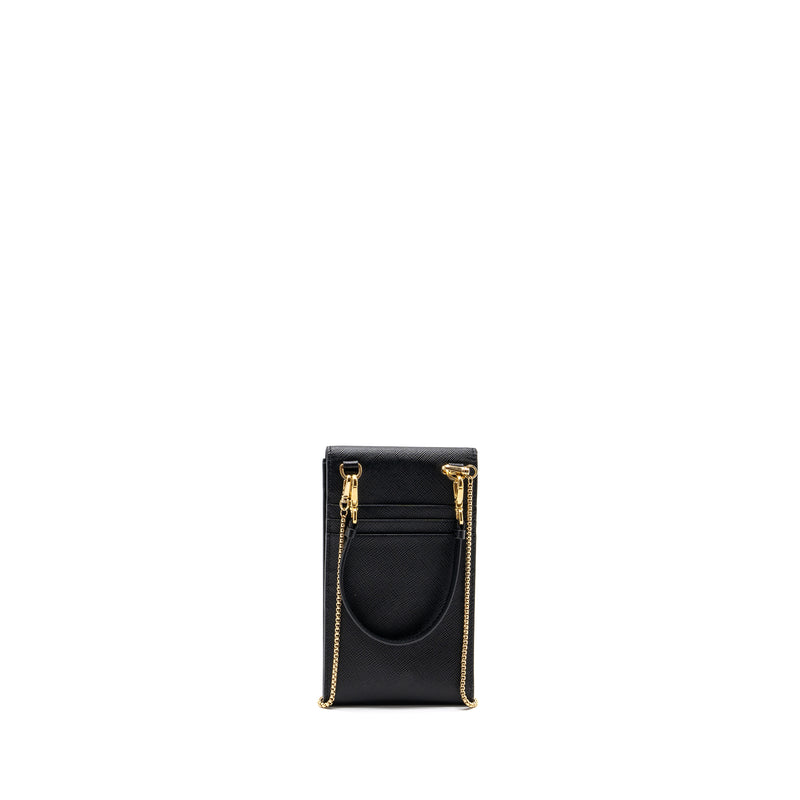 Prada Mini Bag Saffiano Leather Black GHW