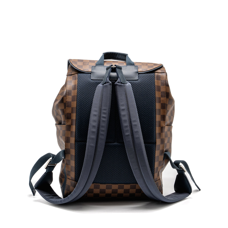 damier ebene louis vuitton backpack Louis Vuitton Runner Backpack Damier Ebene Canvas/Leather SHW