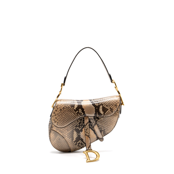 Dior snakeskin saddle bag sale