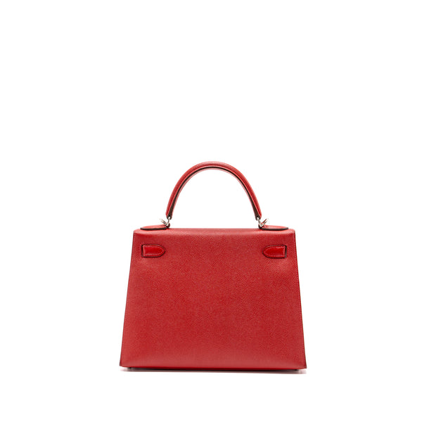 Hermes Kelly 28 Epsom Q5 Rouge Casaque SHW Stamp T