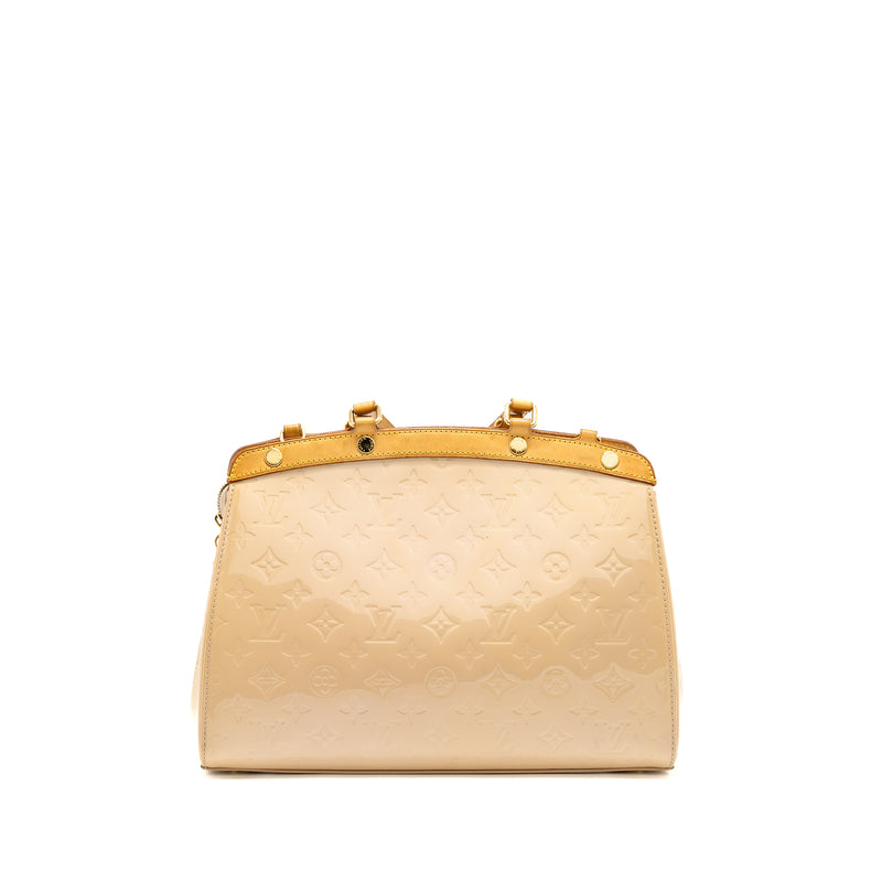 Louis Vuitton Vernis Brea MM Patent Monogram Beige GHW