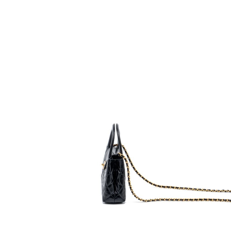 Chanel 24p Mini Shopping Tote Calfskin Black GHW (Microchip)