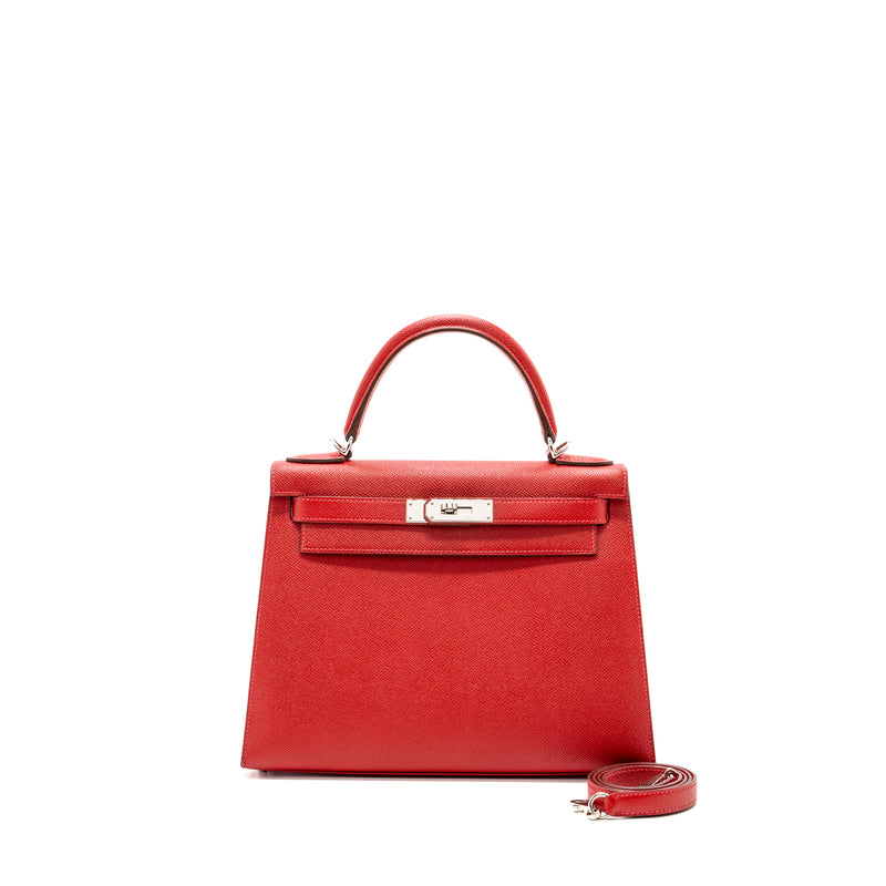 Hermes Kelly 28 Epsom Q5 Rouge Casaque SHW Stamp T