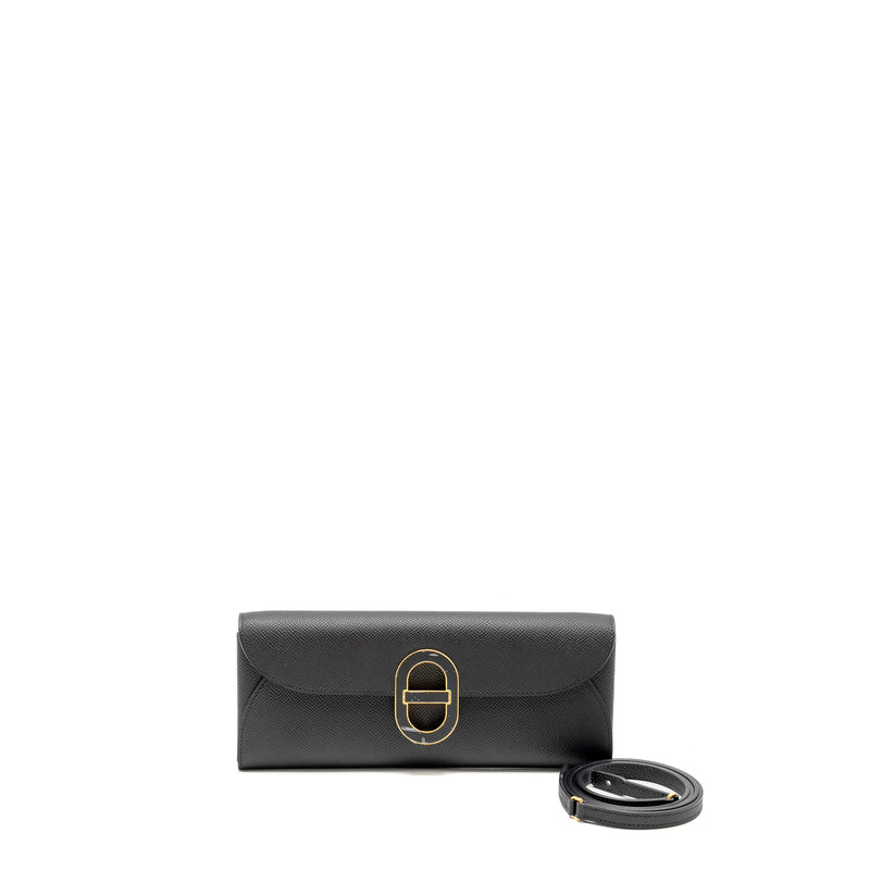 Hermes Maillon To Go wallet epsom black enermal buckle GHW stamp W