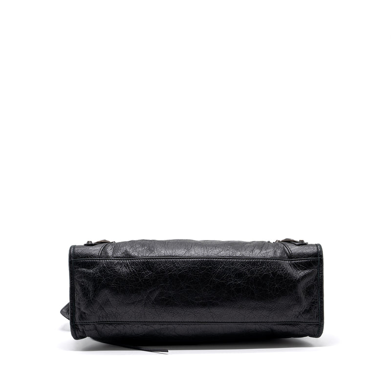 Balenciaga Classic City Bag Leather Black ruthenium silver Hardware