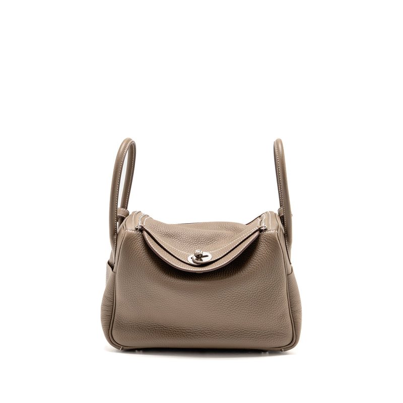 HERMES Lindy 26 Clemence Etoupe SHW Stamp U
