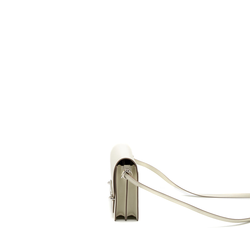 Hermes Mini Roulis Evercolor Mushroom/Biscuit SHW Stamp U