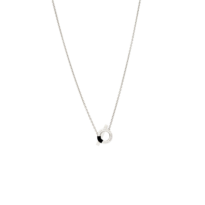 Hermes finesse pendant white gold with diamonds