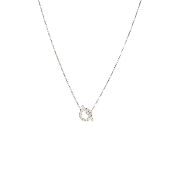 Hermes finesse pendant white gold with diamonds