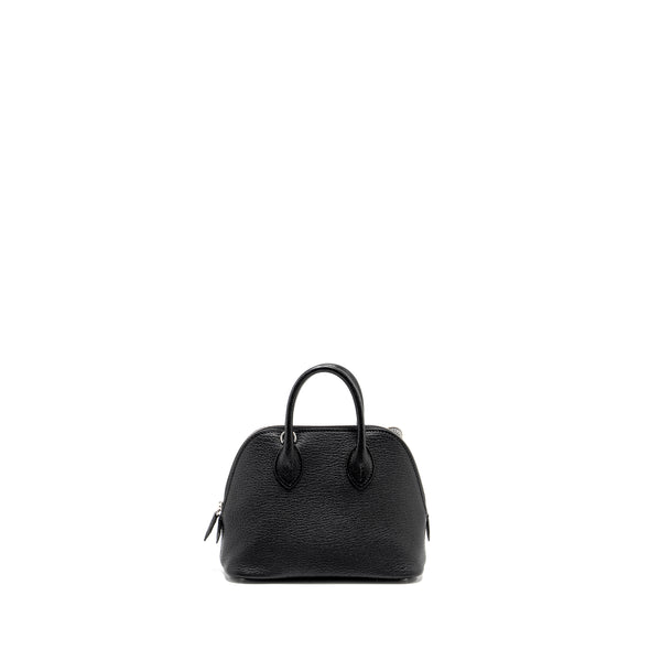 Hermes Mini Bolide Chèvre Mysore Black SHW Stamp W