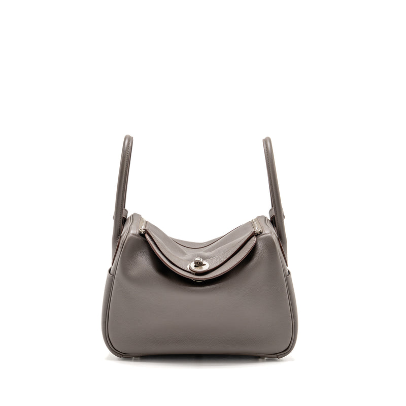 Hermes Lindy 26 Evercolor 8F Gris Etain SHW Stamp Z