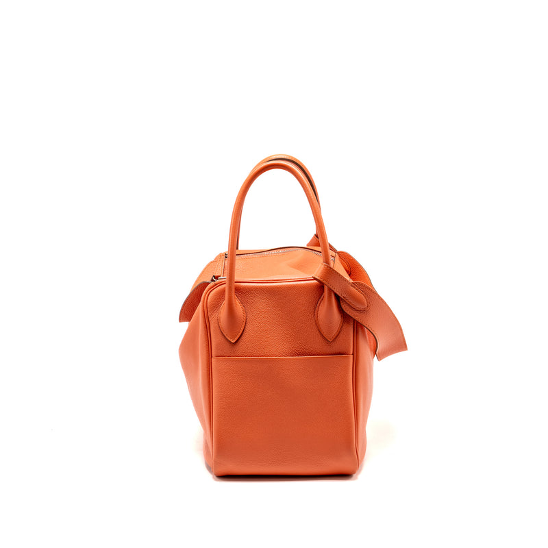 Hermes Lindy 34 Evercolor L5 Crevette SHW Stamp Square R