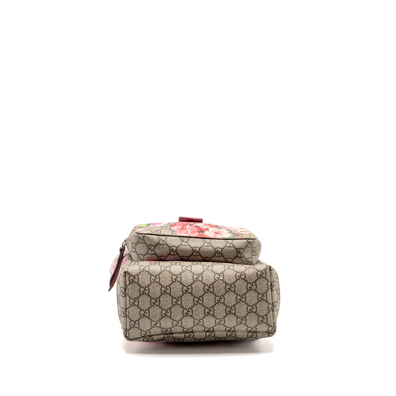 Gucci Backpack Flower Printed GG Supreme Canvas Multicolour SHW