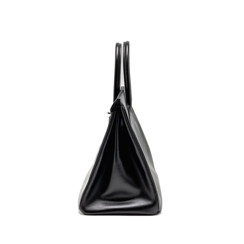 Hermes Birkin 35 Box Black SHW Stamp Square I